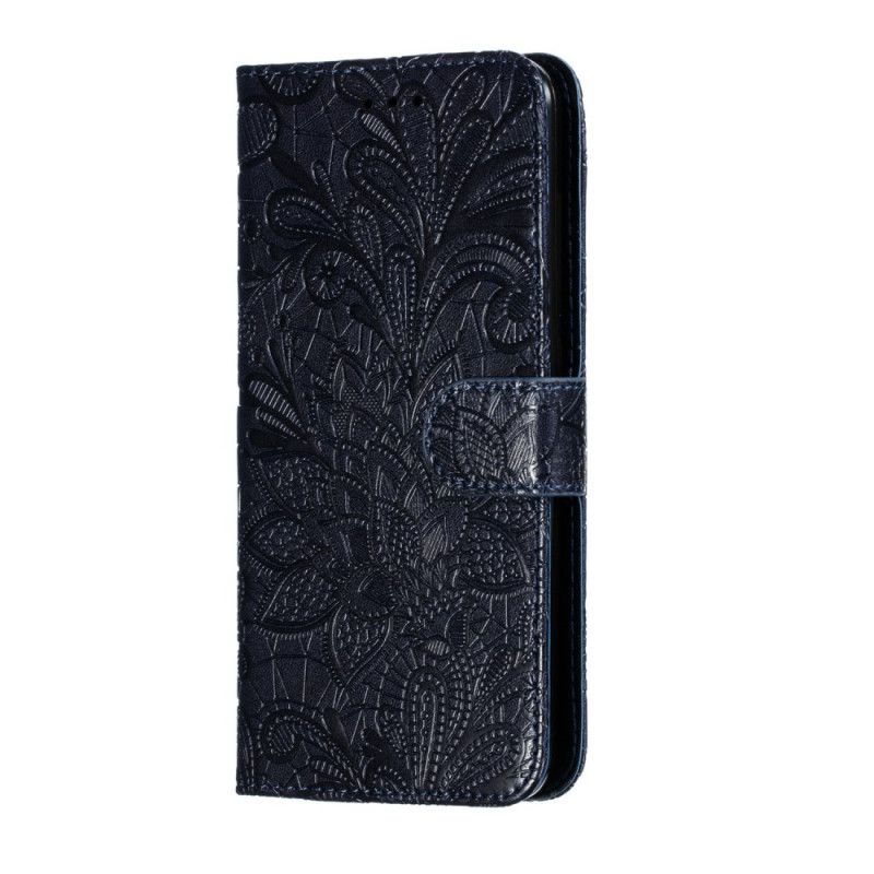 Etui Folio Xiaomi Redmi 8 Granatowy Plemienne Stringi W Kwiaty