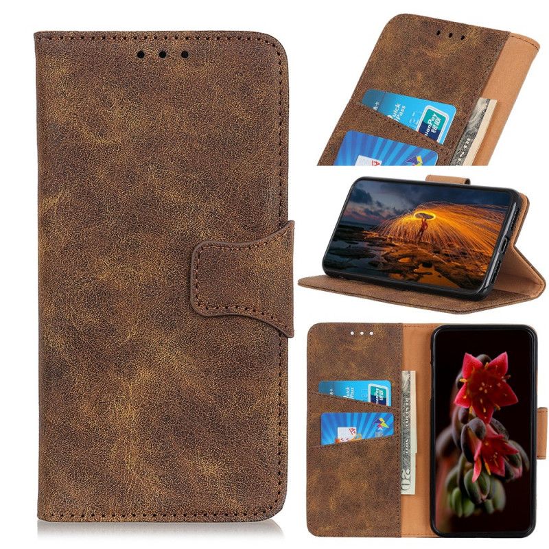 Etui Folio Xiaomi Redmi 8 Kawowy Czarny Odwracalne Zapięcie Magnetyczne Etui Ochronne