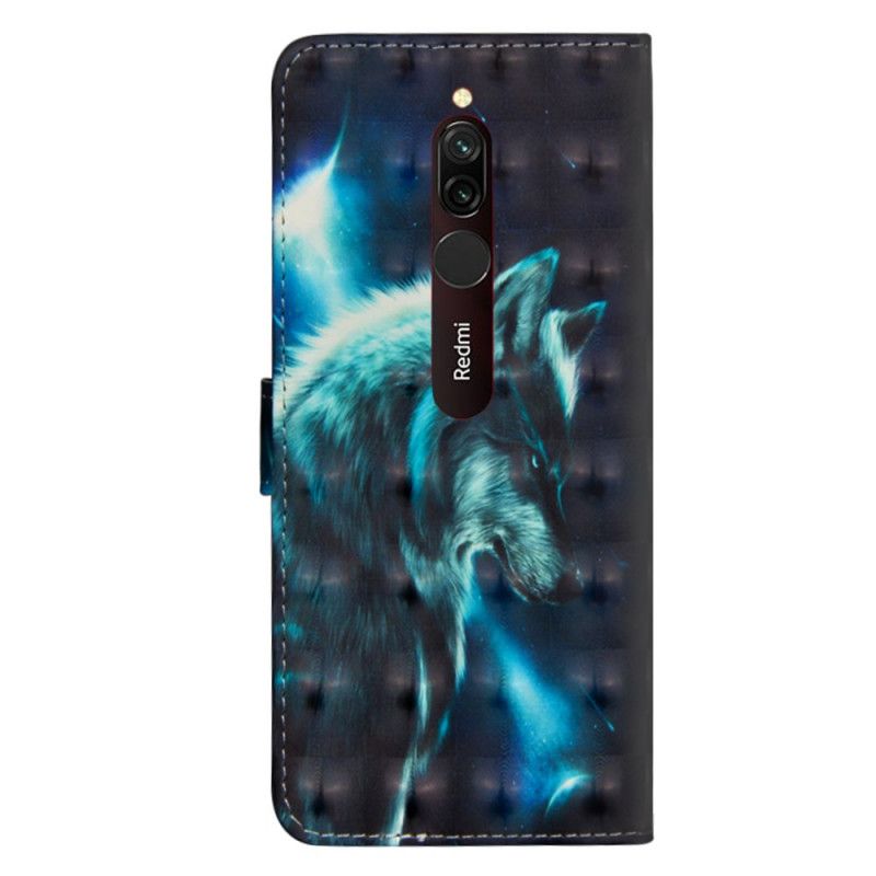 Etui Folio Xiaomi Redmi 8 Majestatyczny Wilk Etui Ochronne