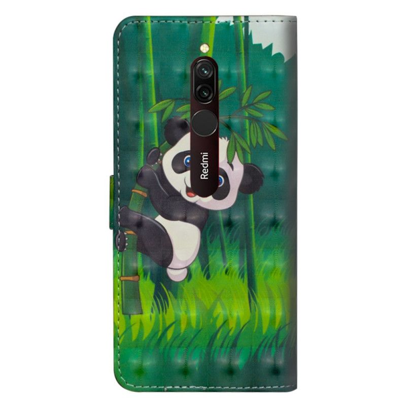 Etui Folio Xiaomi Redmi 8 Panda I Bambus