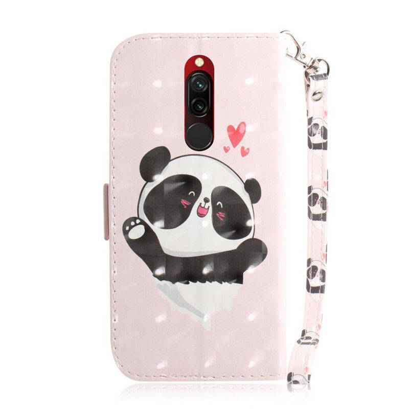 Etui Folio Xiaomi Redmi 8 Panda Love Ze Stringami