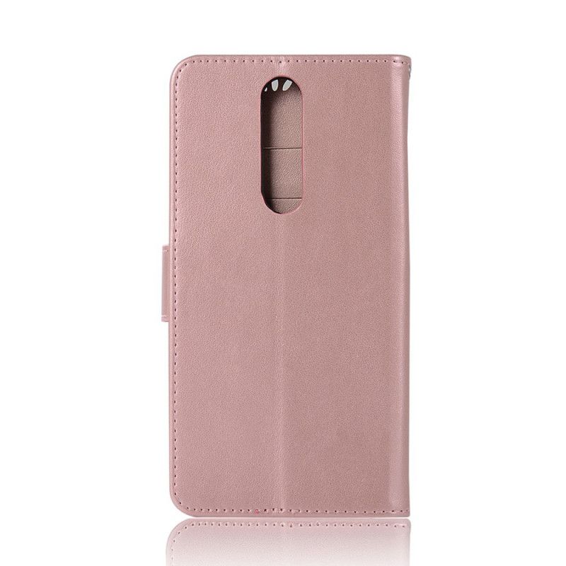 Etui Folio Xiaomi Redmi 8 Różowe Złoto Łapacz Snów Sowy Z Efektem Skóry Etui Ochronne