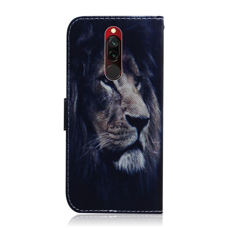 Etui Folio Xiaomi Redmi 8 Śniący Lew