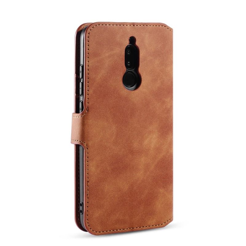 Etui Folio Xiaomi Redmi 8 Szary Czarny Retro Dg.Ming Etui Ochronne