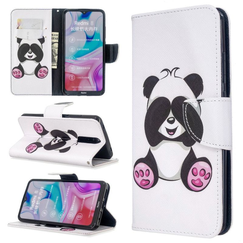 Etui Folio Xiaomi Redmi 8 Zabawna Panda