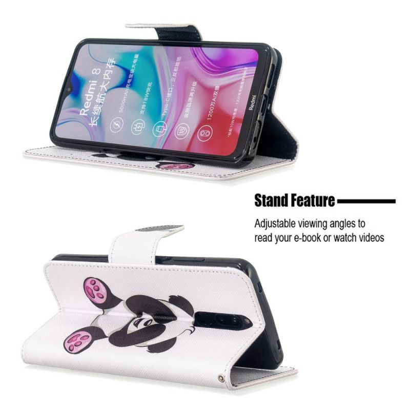 Etui Folio Xiaomi Redmi 8 Zabawna Panda