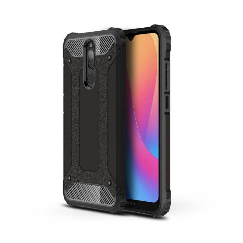 Etui Xiaomi Redmi 8 Czerwony Czarny Ocalały Etui Ochronne