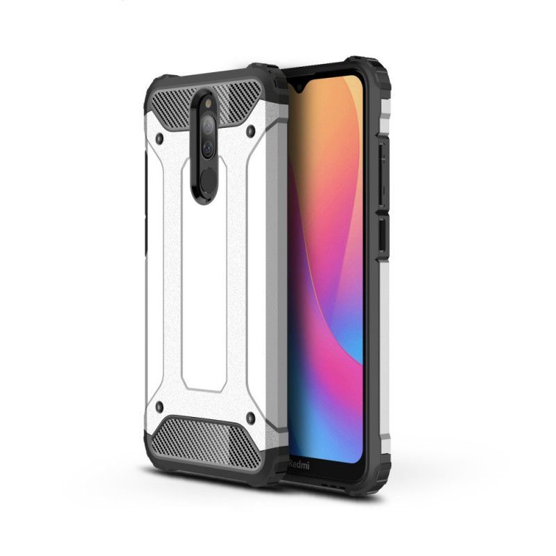 Etui Xiaomi Redmi 8 Czerwony Czarny Ocalały Etui Ochronne