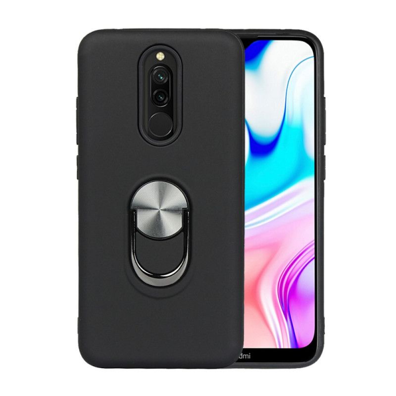 Etui Xiaomi Redmi 8 Czerwony Czarny Zdejmowany Z Pierścieniem Podtrzymującym Etui Ochronne