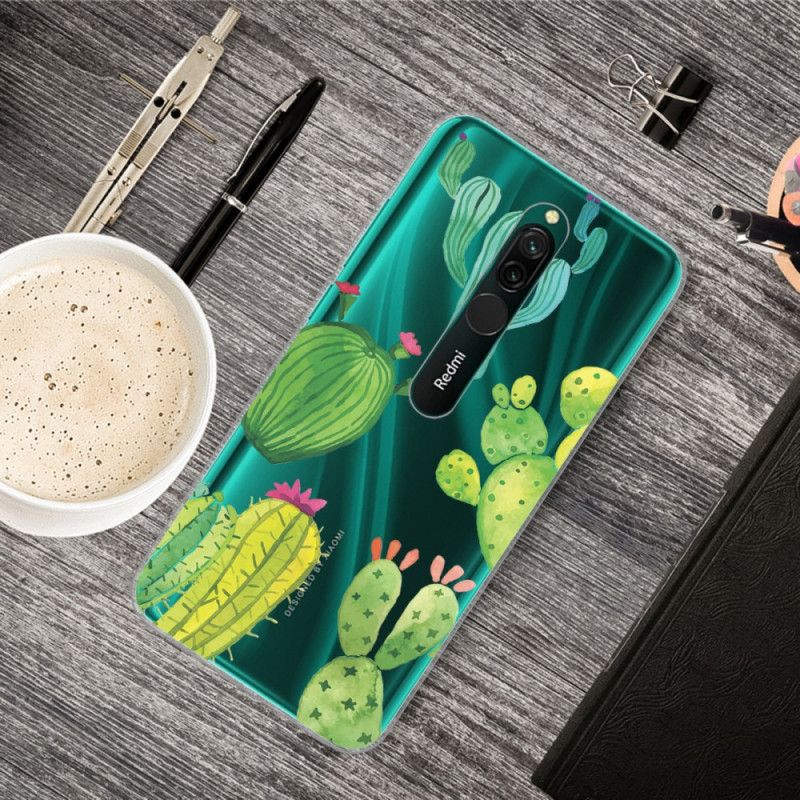 Etui Xiaomi Redmi 8 Kaktus Akwarelowy Etui Ochronne