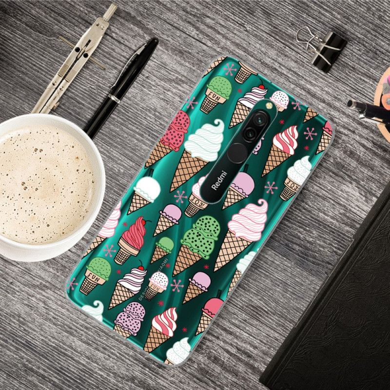 Etui Xiaomi Redmi 8 Kolorowe Lody Śmietankowe Etui Ochronne