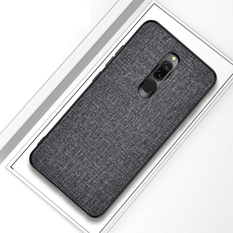 Etui Xiaomi Redmi 8 Szary Czarny Hybrydowa Konstrukcja Tkaniny Etui Ochronne