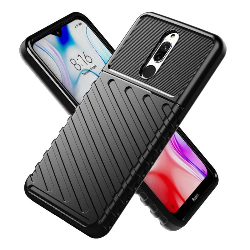 Etui Xiaomi Redmi 8 Zielony Czarny Seria Grzmotów Etui Ochronne