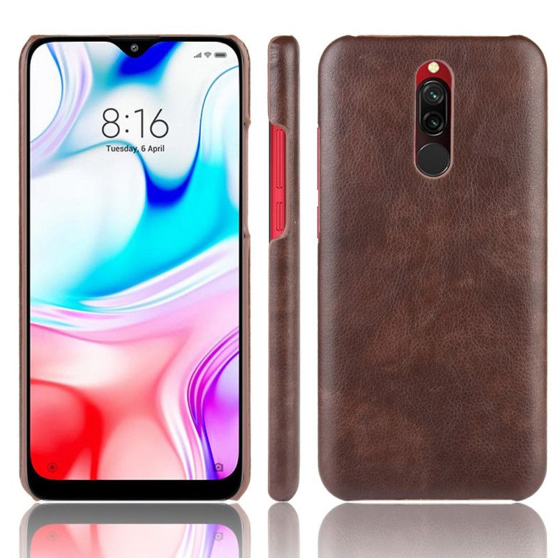 Futerały Xiaomi Redmi 8 Szary Czarny Etui na Telefon Efekt Skóry O Wysokiej Wydajności