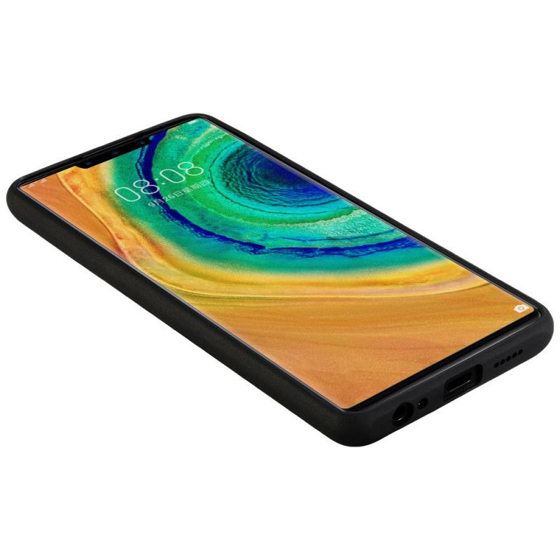 Etui Huawei Mate 30 Czerwony Czarny Sulada Z Efektem Skóry Etui Ochronne