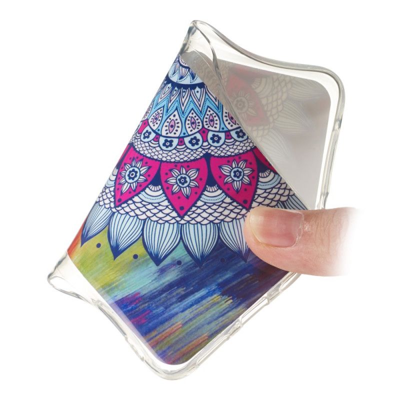 Etui Huawei Mate 30 Fluorescencyjna Sowa Mandala Etui Ochronne