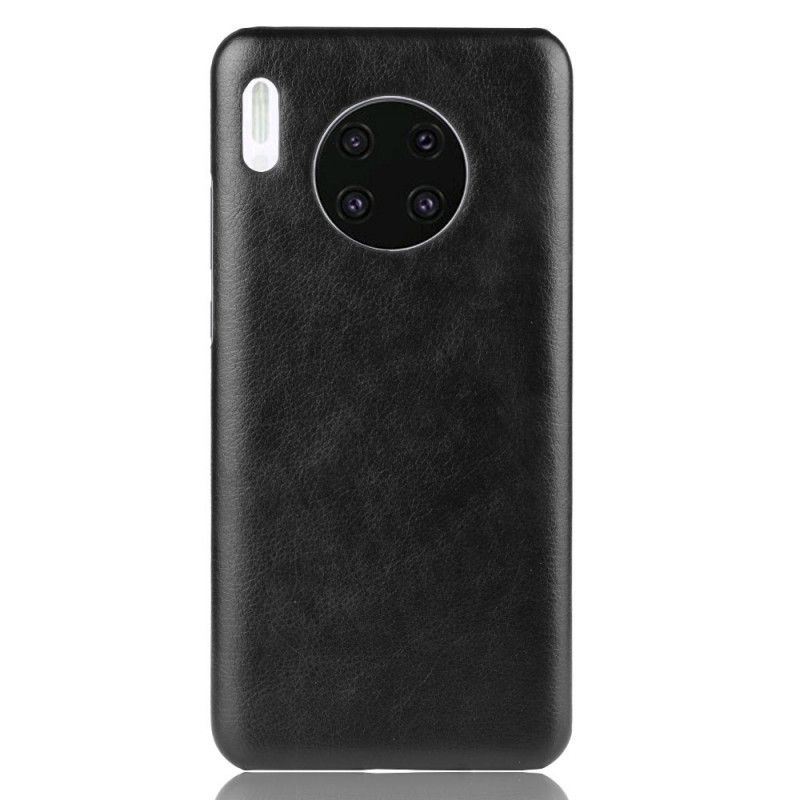 Etui Huawei Mate 30 Szary Czarny Efekt Skóry Liczi Etui Ochronne