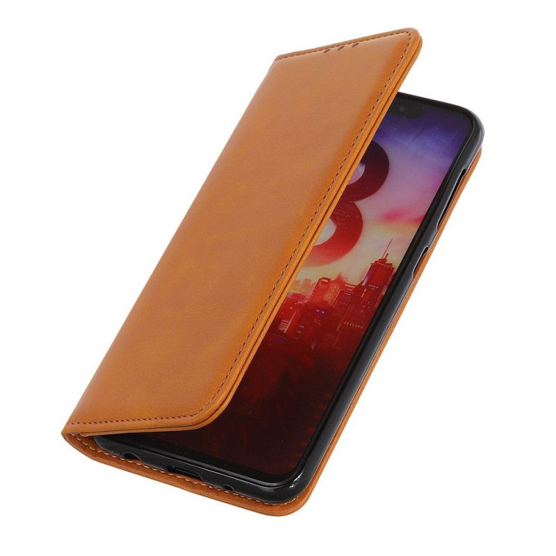 Flip Kotelot Huawei Mate 30 Granatowy Czarny Dwoina Skóry