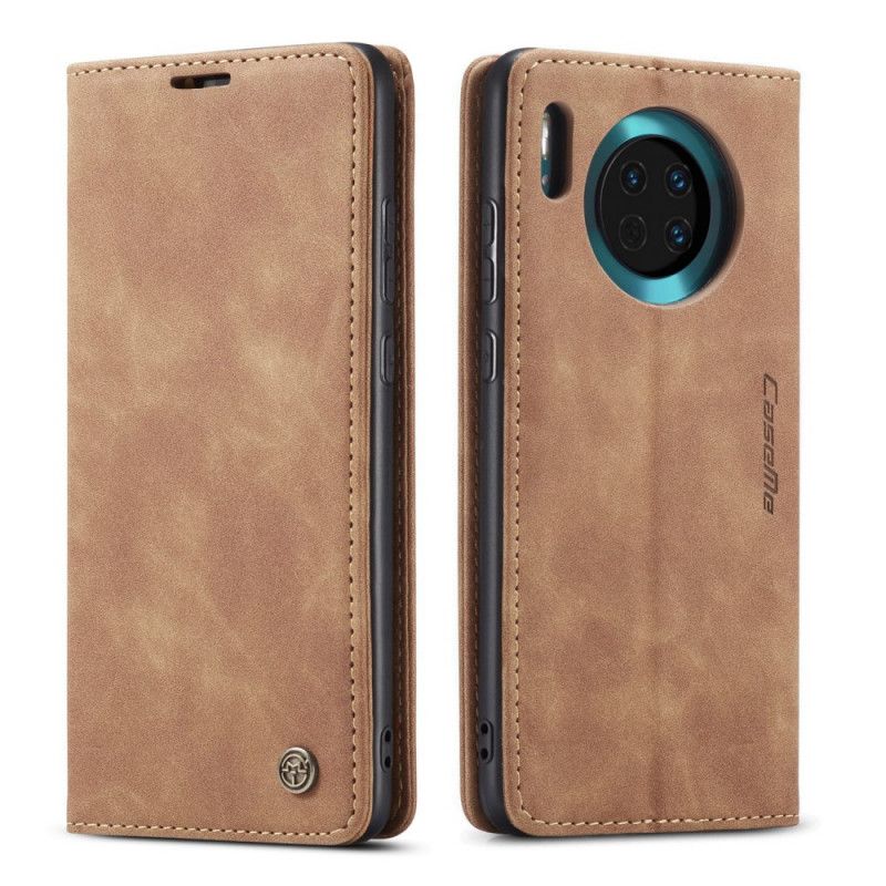 Flip Kotelot Huawei Mate 30 Granatowy Czarny Etui Z Imitacji Skóry Etui Ochronne