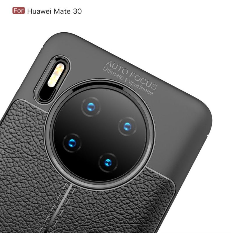 Futerały Huawei Mate 30 Czerwony Czarny Etui na Telefon Efekt Skóry Liczi