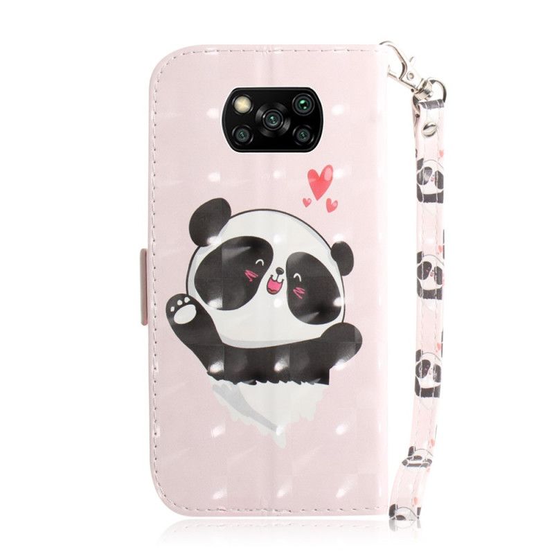 Etui Folio Xiaomi Poco X3 Panda Love Ze Stringami