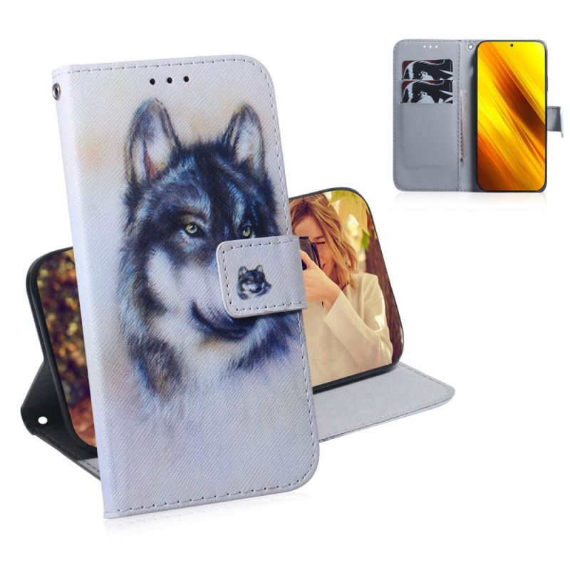 Etui Folio Xiaomi Poco X3 Psie Spojrzenie Etui Ochronne