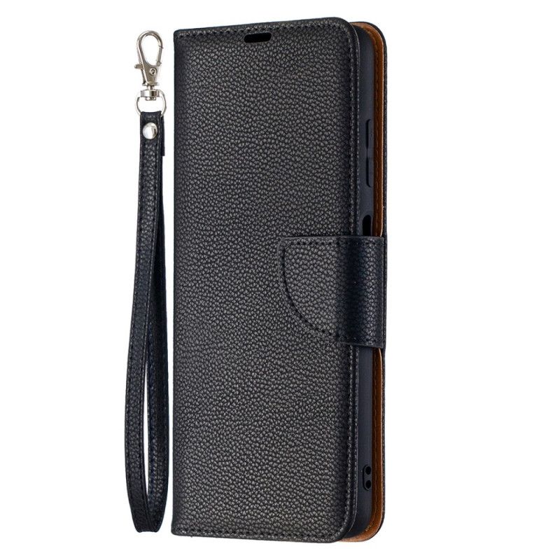 Etui Folio Xiaomi Poco X3 Szary Czarny Liczi Ukośna Klapa Etui Ochronne