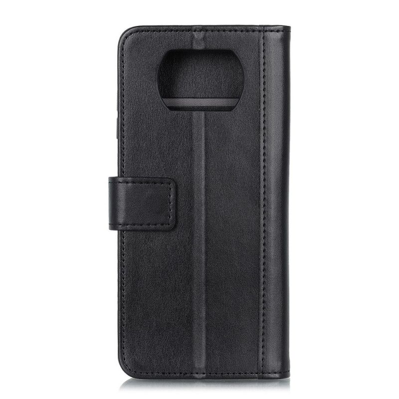 Etui Folio Xiaomi Poco X3 Zielony Czarny Styl Skórzany