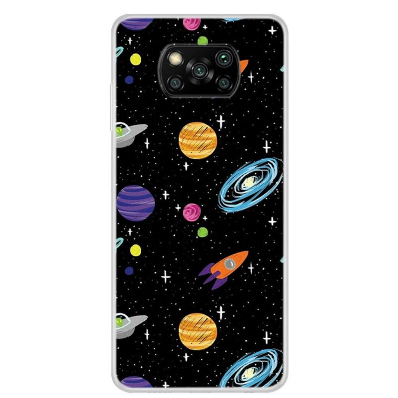 Futerały Xiaomi Poco X3 Etui na Telefon Spacja