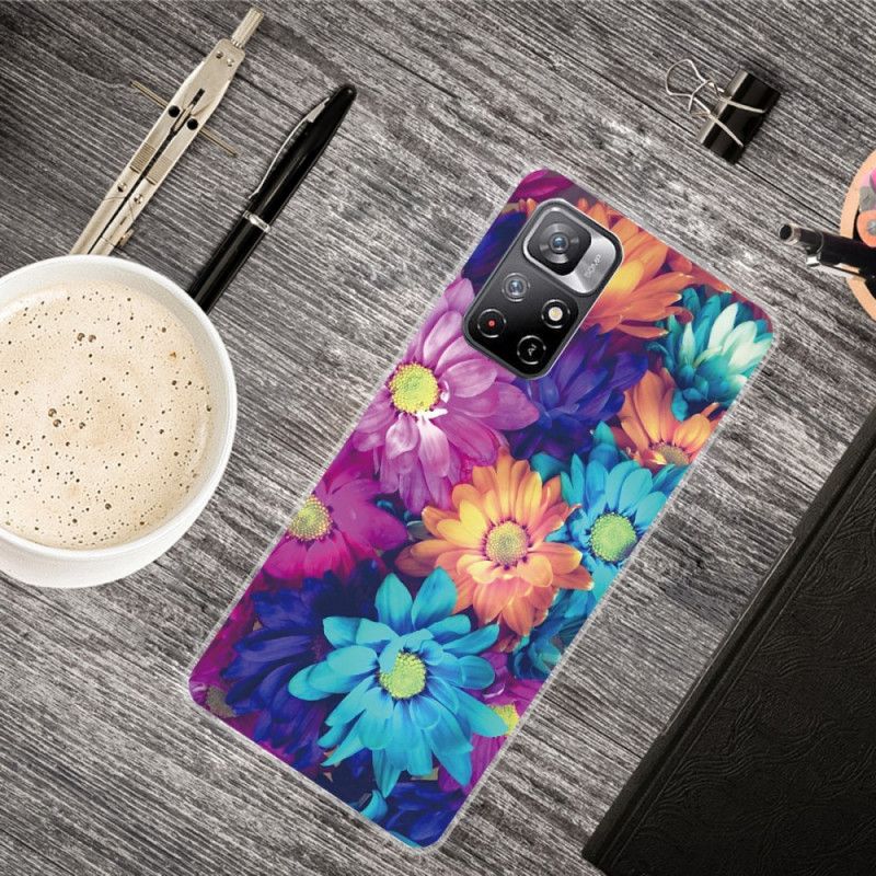 Etui Do Xiaomi Redmi Note 11 / Poco M4 Pro 5g Kolorowe Stokrotki