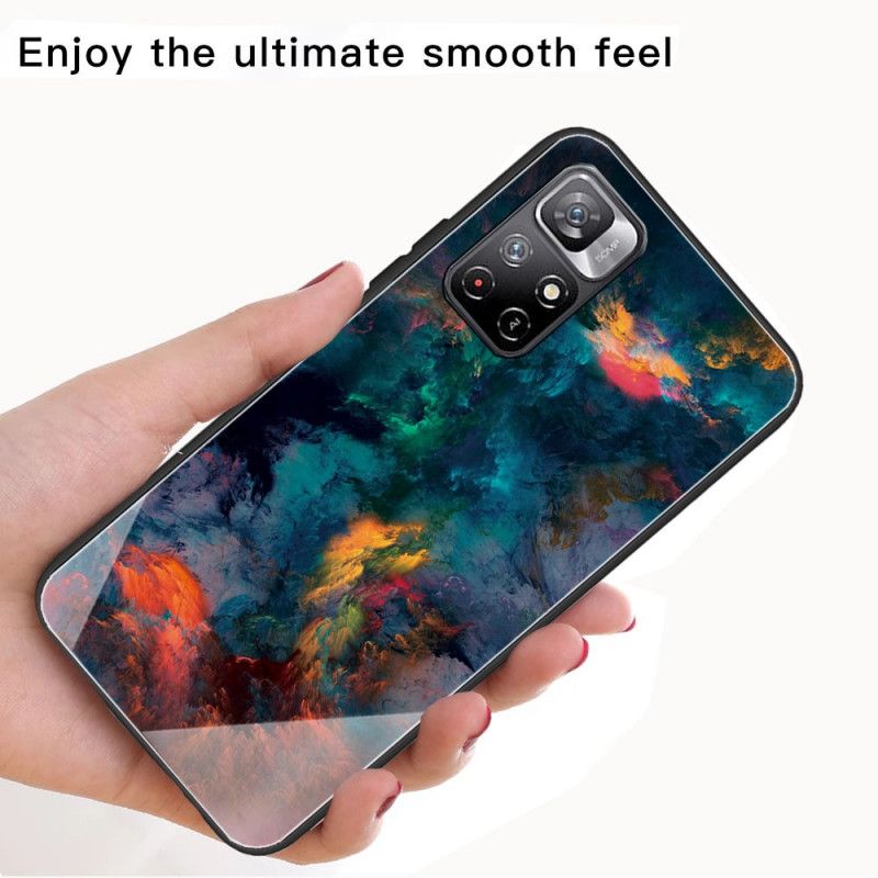 Etui Do Xiaomi Redmi Note 11 / Poco M4 Pro 5g Niebo Szkło Hartowane