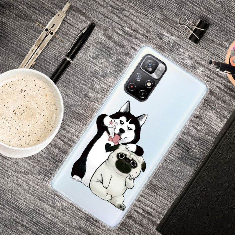 Etui Do Xiaomi Redmi Note 11 / Poco M4 Pro 5g Śmieszne Psy