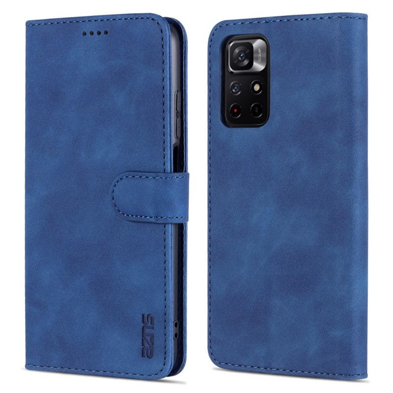 Etui Folio Do Xiaomi Redmi Note 11 / Poco M4 Pro 5g Azns Sztuczna Skóra