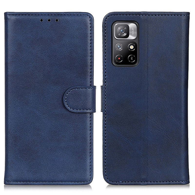 Etui Folio Do Xiaomi Redmi Note 11 / Poco M4 Pro 5g Efekt Matowej Skóry