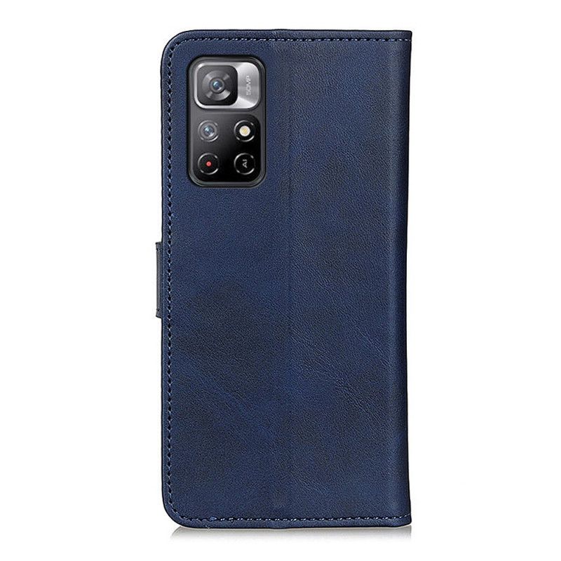 Etui Folio Do Xiaomi Redmi Note 11 / Poco M4 Pro 5g Efekt Matowej Skóry