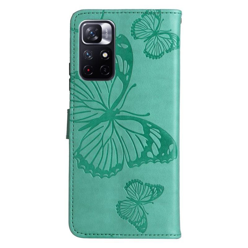 Etui Folio Do Xiaomi Redmi Note 11 / Poco M4 Pro 5g Olbrzymie Stringi Motyle