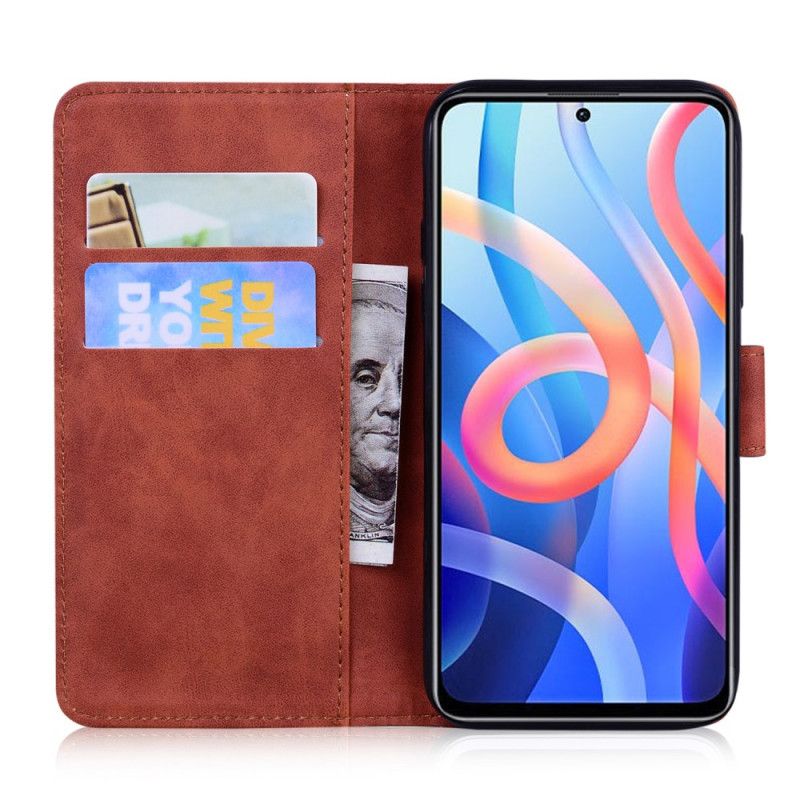 Etui Folio Do Xiaomi Redmi Note 11 / Poco M4 Pro 5g Seria Jednolitych Kolorów