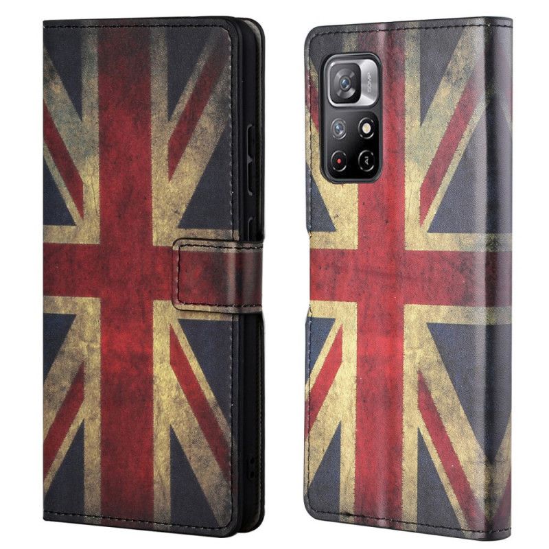 Etui Folio Xiaomi Redmi Note 11 / Poco M4 Pro 5g Flaga Anglii Etui Ochronne