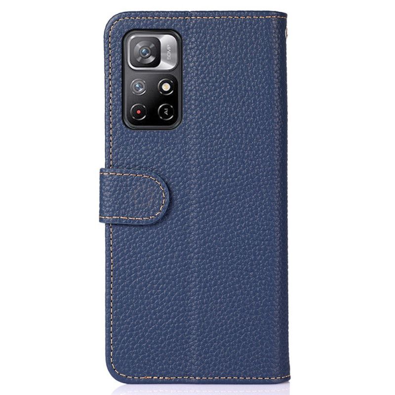 Etui Folio Xiaomi Redmi Note 11 / Poco M4 Pro 5g Khazneh Lychee Leather Etui Ochronne