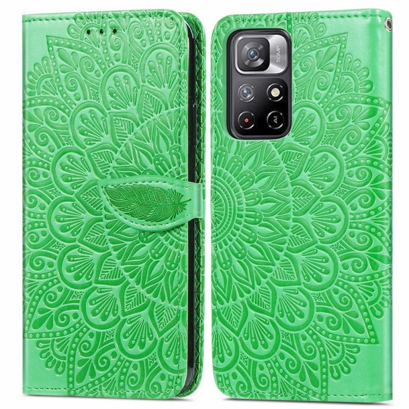 Etui Folio Xiaomi Redmi Note 11 / Poco M4 Pro 5g Plemienne Liście