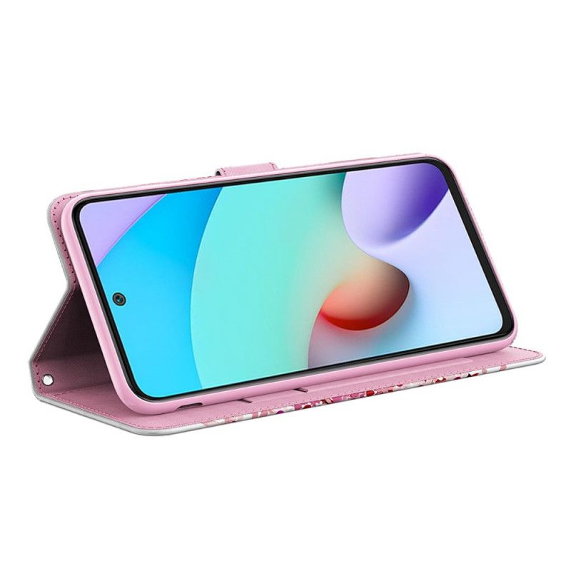 Etui Folio Xiaomi Redmi Note 11 / Poco M4 Pro 5g Różowe Drzewo Etui Ochronne