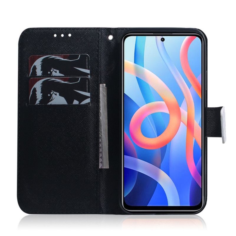 Etui Folio Xiaomi Redmi Note 11 / Poco M4 Pro 5g Śniący Lew Etui Ochronne