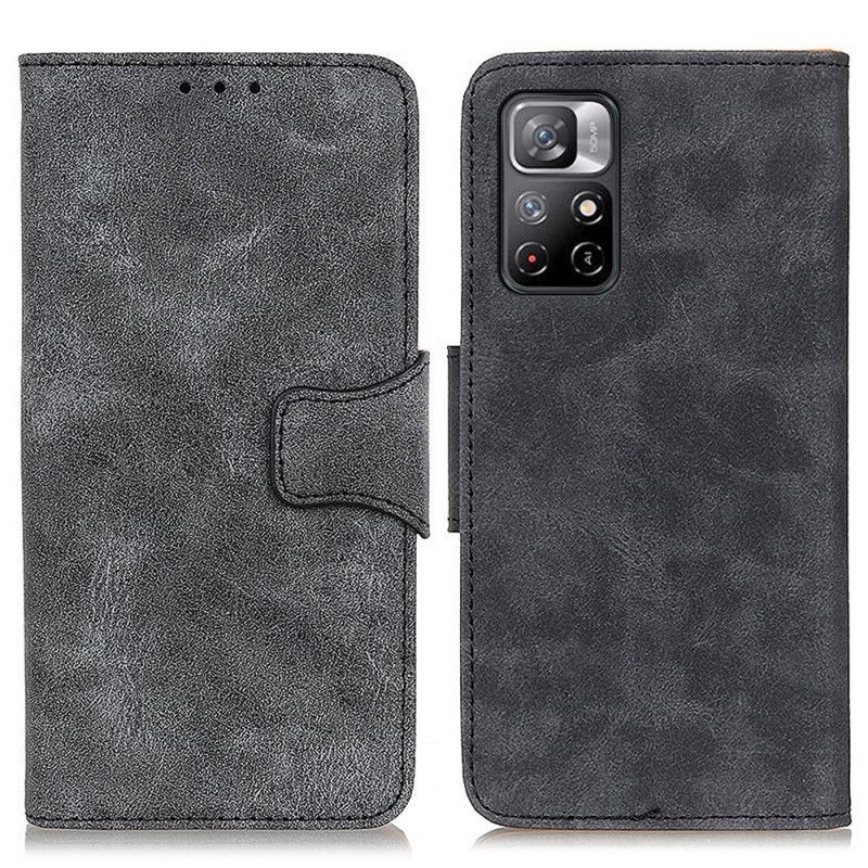 Etui Folio Xiaomi Redmi Note 11 / Poco M4 Pro 5g Vintage Split Skóra