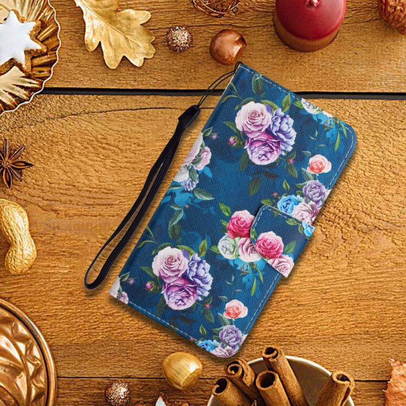 Etui Folio Xiaomi Redmi Note 11 / Poco M4 Pro 5g Wolności Królewskie Kwiaty Etui Ochronne