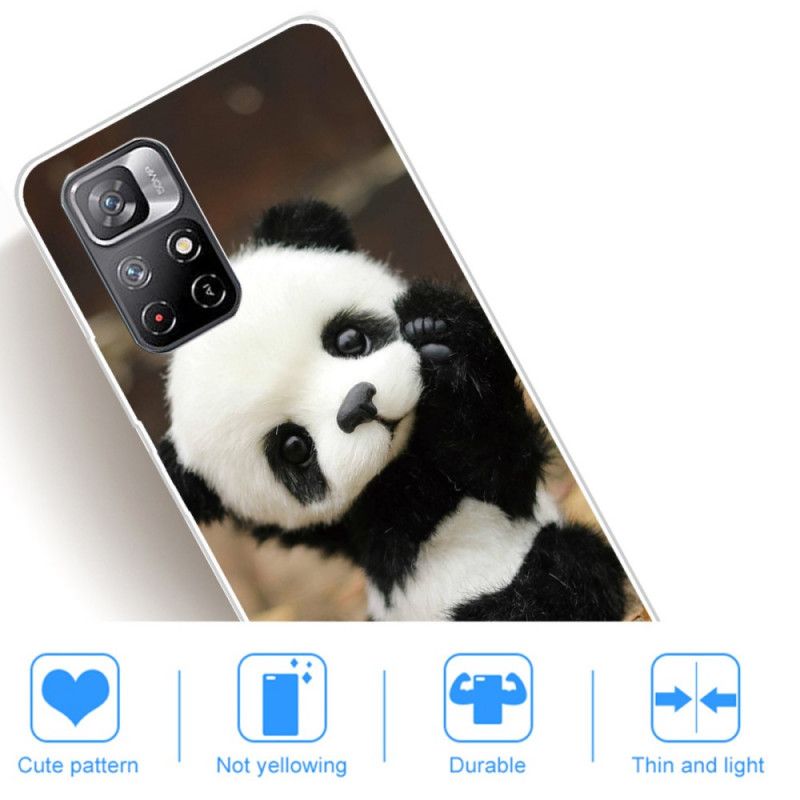 Etui Xiaomi Redmi Note 11 / Poco M4 Pro 5g Elastyczna Panda Etui Ochronne