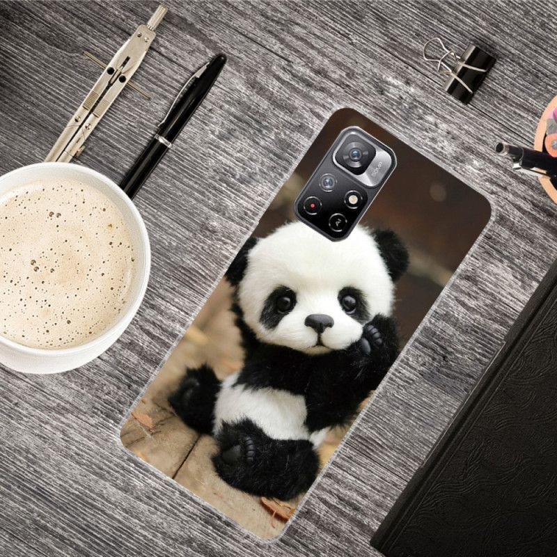 Etui Xiaomi Redmi Note 11 / Poco M4 Pro 5g Elastyczna Panda Etui Ochronne