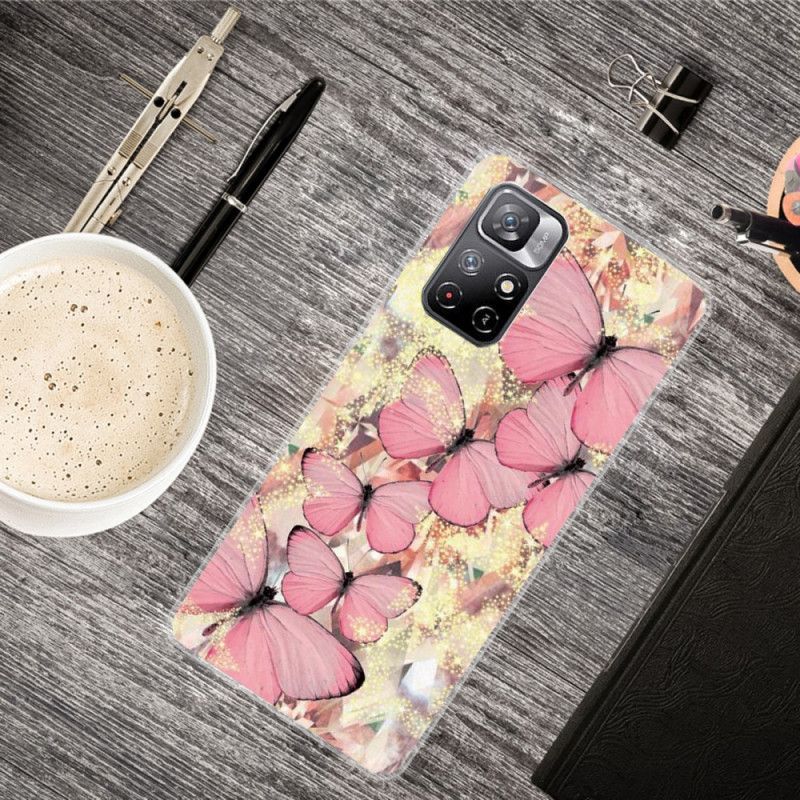 Etui Xiaomi Redmi Note 11 / Poco M4 Pro 5g Królewskie Motyle