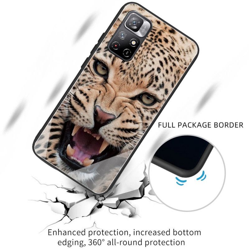 Etui Xiaomi Redmi Note 11 / Poco M4 Pro 5g Leopard Szkło Hartowane Etui Ochronne