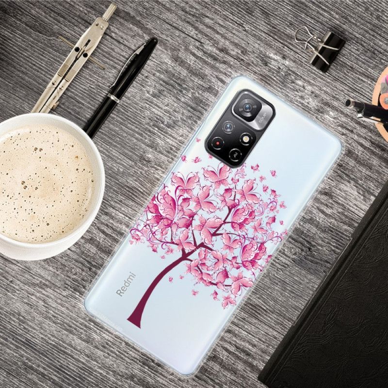 Etui Xiaomi Redmi Note 11 / Poco M4 Pro 5g Motyl Drzewo