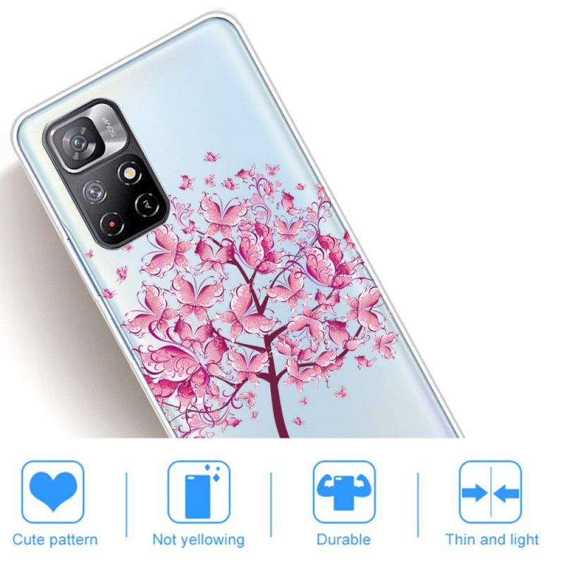 Etui Xiaomi Redmi Note 11 / Poco M4 Pro 5g Motyl Drzewo